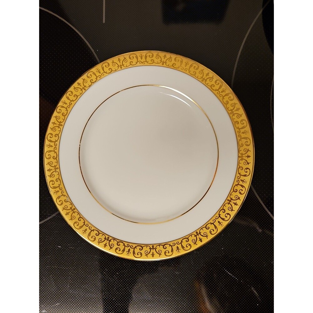 Vintage 1991 Macy's Royal Gallery Gold Buffet  6 1/2" Bread Plates Near Mint